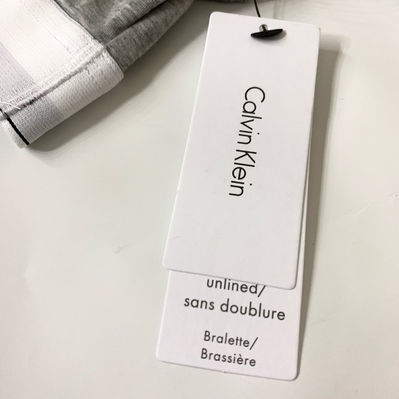 **SOLD** Calvin Klein Grey Sports Bra - Picture 3 of 5